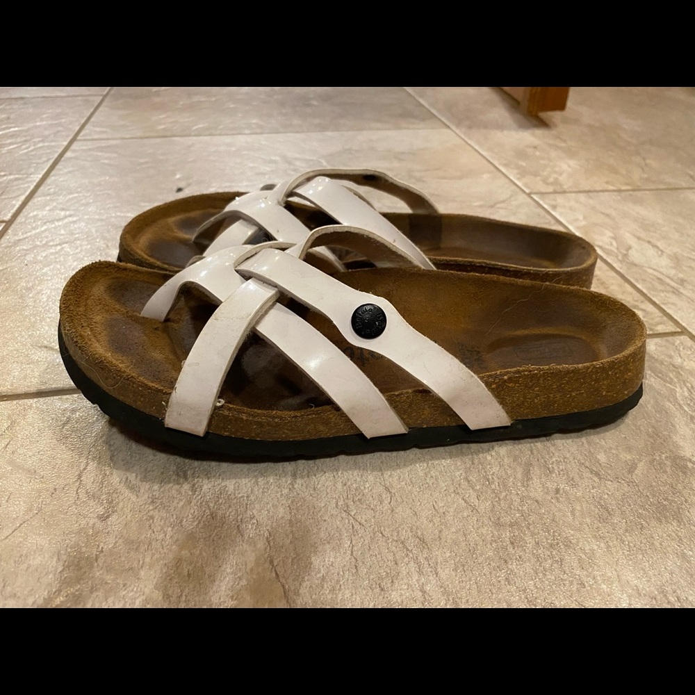 White betula by Birkenstock sandals